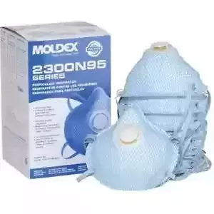 1 BX Moldex 2300 N95 Particulate Respirator Protection Masks W/ Exhalation Valve