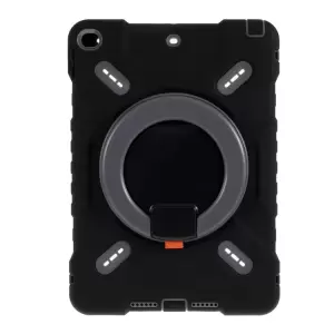 Pepkoo a Prueba de Choque de Silicona de Plástico Para Niños Duales de Protección Con Kickstand Para Ipad 10.2 (2021) (2020)/(2019)/air 10.5 Pulgadas (2019) - Negro