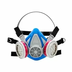 HALF FACE REUSABLE RESPIRATOR FACEPIECE PAINTING WELDING SANDING ASBESTOS LARGE