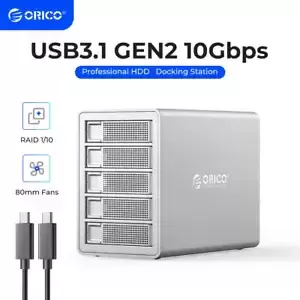 ORICO 4/5 Bay Hard Drive Enclosure Type C 10Gbps for 2.5/3.5in HDD SSD
