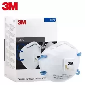 10 Pack 3M Particulate Respirator Level FFP2 Face Mask 8822 New Sealed!