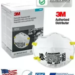3M 8210 N95 Disposable Particulate Respirator Protection Mask NIOSH MADE IN USA