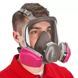 3M 6900 FULL FACE PPE Respirator Mask & 2- 60921 Organic Vapor Cartridge LARGE