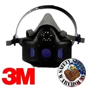 3M HF-803SD Secure Click Half FACE MASK Respirator W/ Speaking Diaphragm LARGE
