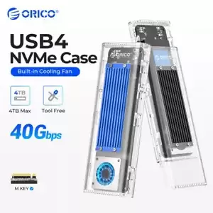 ORICO M2 NVMe SATA SSD Enclosure USB C 40Gbps/10Gbps SSD Case Thunderbolt 3/4