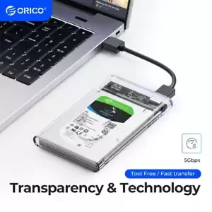 ORICO 2.5" Hard Drive Enclosure SATA to USB C 3.1 6Gbps External Hard Drive Case