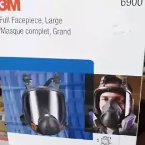 3M 6900 Full Face Reusable Respirator, Full Facepiece Gray, LARGE - New.