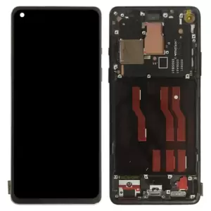 Para OnePlus 8 IN2013 IN2017 IN2010 IN2019 OEM Grado S de la Pantalla AMOLED y el Ensamblaje Del Digitalizador + Parte de Reparación de Cuadros (sin Logotipo) - Negro