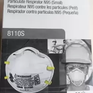 3M 8110S, Small Dust Masks, N95 Particulate Respirators, Pack of 20 EXP 06/2025