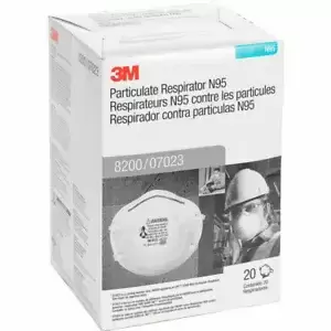 NEW 3M 8200 N95 Disposable Particulate Respirator Protection Mask NIOSH Approved