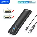 ORICO M.2 NVMe /SATA SSD Enclosure USB 3.2 Gen 2 10/6Gbps Adapter for SSD Case