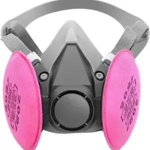 BEAUKAU Respirator Mask with Filters, Dust for Epoxy Pink