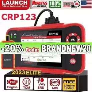 2024 LAUNCH CRP123 Elite Car OBD2 Diagnostic Scanner ABS SRS Engine Code Reader