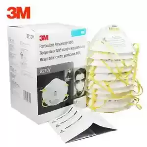 3M 8210V N95 Particulate Respirator Protection Masks Breathing Exhalation Valve