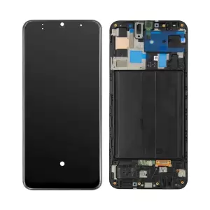 Pantalla LCD Y Montaje Digitalizador + Marco (sin Logotipo) Para Samsung Galaxy A30 A305 SM-A305F - Negro