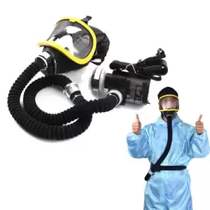 Portable Air Fed Full Face Mask Electric Constant Flow Respirator With Air pump