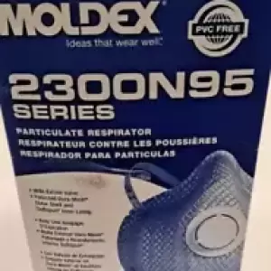 Moldex 2300N95 Box of 10pcs Respirator Mask w/Breathing Exhalation Valve M/L