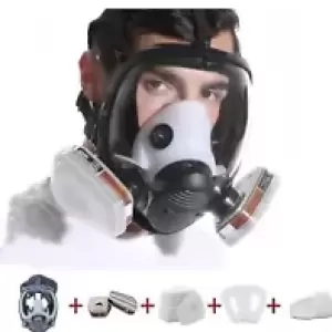 Full Face Organic Vapor Gas Respirator Mask Cover Reusable 17IN1 Paint Chemical