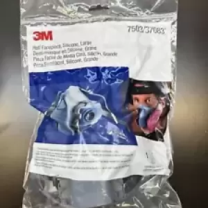3M 7503 37083 Cool Flow Reusable Half FACE MASK Respirator Facepiece LARGE