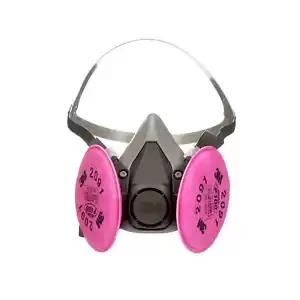 3M MEDIUM Half Face Respirator Facepiece Mask & 2- 2091 P100 Particulate Filters