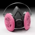 3M PPE Reusable Half Face Respirator Facepiece Mask W/ P100 Particulate Filter